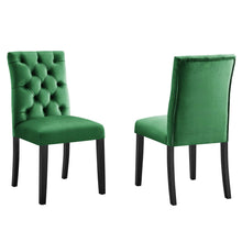 Load image into Gallery viewer, Duchess Performance Velvet Dining Chairs Set of 2 by Modway
