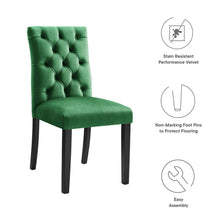 Load image into Gallery viewer, Duchess Performance Velvet Dining Chairs Set of 2 by Modway
