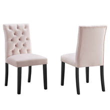 Load image into Gallery viewer, Duchess Performance Velvet Dining Chairs Set of 2 by Modway
