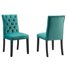 Load image into Gallery viewer, Duchess Performance Velvet Dining Chairs Set of 2 by Modway
