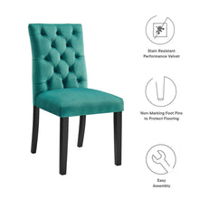 Load image into Gallery viewer, Duchess Performance Velvet Dining Chairs Set of 2 by Modway
