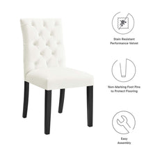 Load image into Gallery viewer, Duchess Performance Velvet Dining Chairs Set of 2 by Modway
