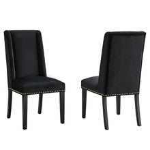 Load image into Gallery viewer, Baron Performance Velvet Dining Chairs Set of 2 by Modway
