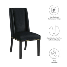 Load image into Gallery viewer, Baron Performance Velvet Dining Chairs Set of 2 by Modway
