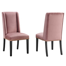 Load image into Gallery viewer, Baron Performance Velvet Dining Chairs Set of 2 by Modway
