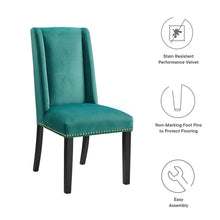 Load image into Gallery viewer, Baron Performance Velvet Dining Chairs Set of 2 by Modway
