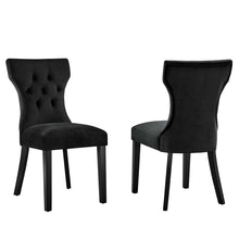 Load image into Gallery viewer, Silhouette Performance Velvet Dining Chairs Set of 2 by Modway
