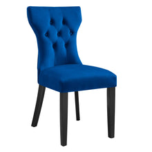 Load image into Gallery viewer, Silhouette Performance Velvet Dining Chairs Set of 2 by Modway
