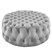 Load image into Gallery viewer, Amour Tufted Button Large Round Performance Velvet Ottoman by Modway
