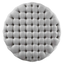 Load image into Gallery viewer, Amour Tufted Button Large Round Performance Velvet Ottoman by Modway
