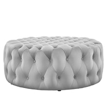 Load image into Gallery viewer, Amour Tufted Button Large Round Performance Velvet Ottoman by Modway
