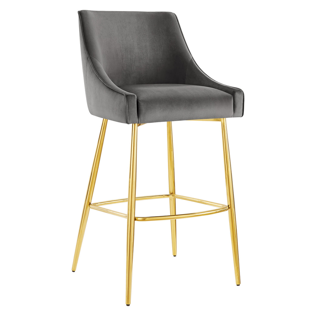 Discern Performance Velvet Bar Stool by Modway