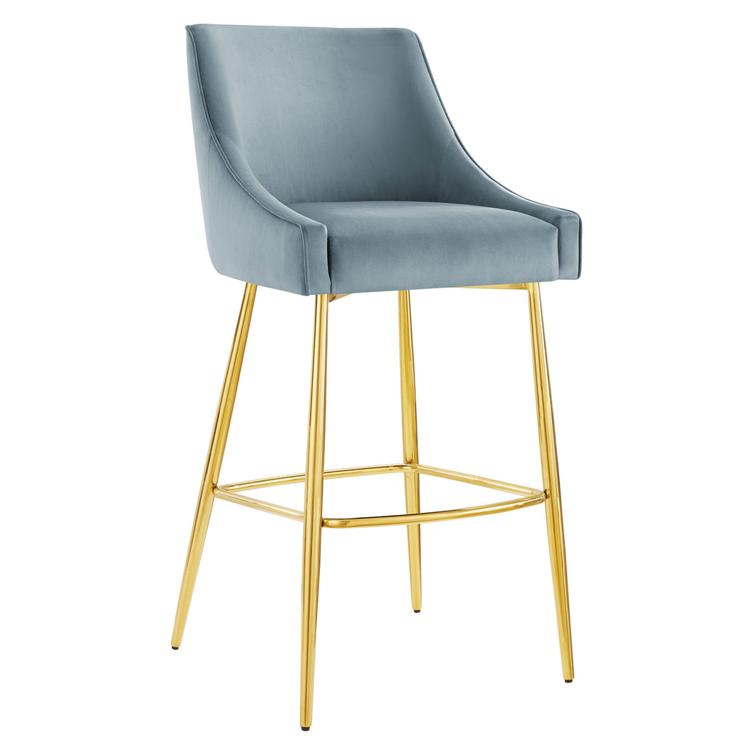 Discern Performance Velvet Bar Stool by Modway