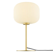 Load image into Gallery viewer, Reprise Glass Sphere Glass and Metal Table Lamp by Modway
