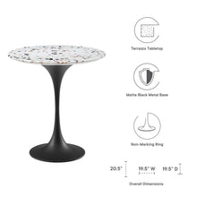 Load image into Gallery viewer, Lippa 20&quot; Round Terrazzo Side Table by Modway
