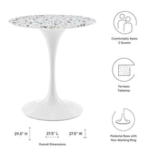 Load image into Gallery viewer, Lippa 28&quot; Round Terrazzo Dining Table by Modway
