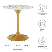 Load image into Gallery viewer, Lippa 28&quot; Round Terrazzo Dining Table by Modway
