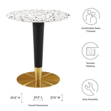 Load image into Gallery viewer, Zinque 28&quot; Round Terrazzo Dining Table by Modway
