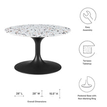 Load image into Gallery viewer, Lippa 28&quot; Round Terrazzo Coffee Table by Modway
