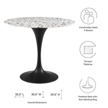 Load image into Gallery viewer, Lippa 36&quot; Round Terrazzo Dining Table by Modway
