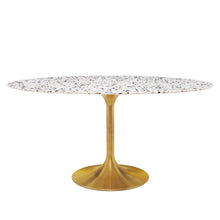 Load image into Gallery viewer, Lippa 60&quot; Oval Terrazzo Dining Table by Modway
