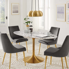 Load image into Gallery viewer, Lippa 60&quot; Oval Terrazzo Dining Table by Modway
