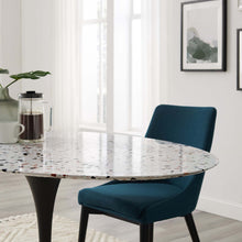 Load image into Gallery viewer, Lippa 60&quot; Oval Terrazzo Dining Table by Modway
