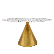 Load image into Gallery viewer, Tupelo 60&quot; Oval Terrazzo Dining Table by Modway
