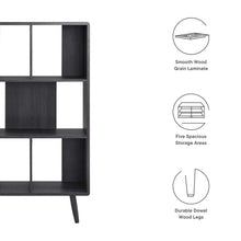 Load image into Gallery viewer, Transmit 5 Shelf Wood Grain Bookcase by Modway
