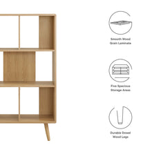 Load image into Gallery viewer, Transmit 5 Shelf Wood Grain Bookcase by Modway
