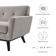 Load image into Gallery viewer, Engage Herringbone Fabric Sofa by Modway
