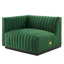 Load image into Gallery viewer, Conjure 4-Piece Channel Tufted Performance Velvet Sectional by Modway
