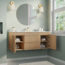 Load image into Gallery viewer, Render 48&quot; Wall-Mount Bathroom Vanity by Modway
