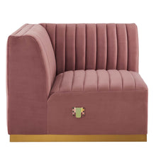 Load image into Gallery viewer, Conjure 5-Piece Channel Tufted Performance Velvet Sectional by Modway
