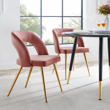 Load image into Gallery viewer, Marciano Performance Velvet Dining Chair Set of 2 by Modway
