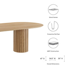 Load image into Gallery viewer, Senja 95&quot; Oval Dining Table by Modway
