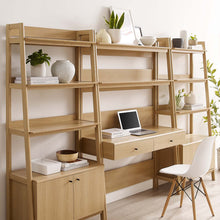 Load image into Gallery viewer, Bixby 3-Piece Wood Office Desk and Bookshelf by Modway
