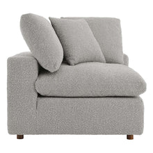 Load image into Gallery viewer, Commix Down Filled Overstuffed Boucle Fabric Corner Chair by Modway
