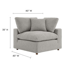 Load image into Gallery viewer, Commix Down Filled Overstuffed Boucle Fabric Corner Chair by Modway
