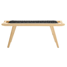 Load image into Gallery viewer, Saoirse 47&quot; Wove Rope Wood Bench by Modway
