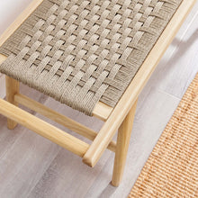 Load image into Gallery viewer, Saoirse 47&quot; Wove Rope Wood Bench by Modway
