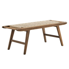 Load image into Gallery viewer, Saoirse 47&quot; Wove Rope Wood Bench by Modway
