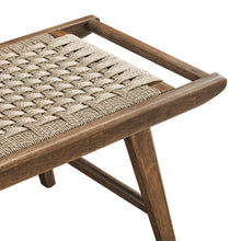 Load image into Gallery viewer, Saoirse 47&quot; Wove Rope Wood Bench by Modway
