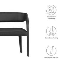 Load image into Gallery viewer, Pinnacle Vegan Leather Accent Bench by Modway
