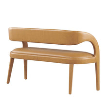 Load image into Gallery viewer, Pinnacle Vegan Leather Accent Bench by Modway
