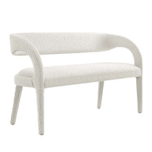 Load image into Gallery viewer, Pinnacle Boucle Fabric Accent Bench by Modway
