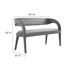 Load image into Gallery viewer, Pinnacle Performance Velvet Accent Bench by Modway
