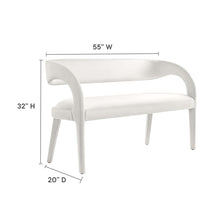 Load image into Gallery viewer, Pinnacle Performance Velvet Accent Bench by Modway
