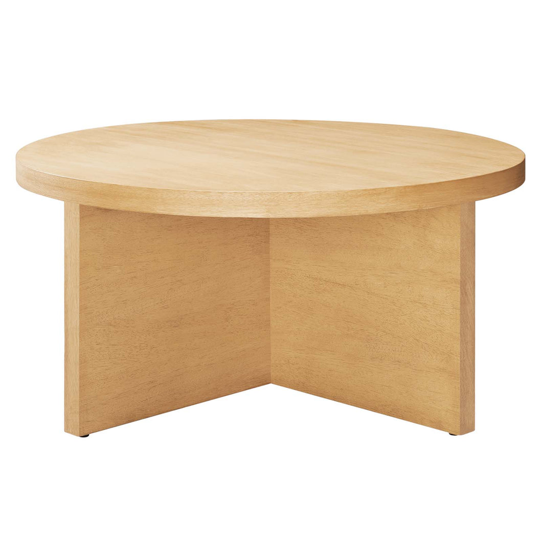 Silas Round Wood Coffee Table by Modway