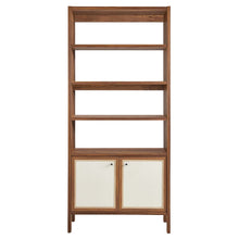 Load image into Gallery viewer, Capri 4-Shelf Wood Grain Bookcase by Modway
